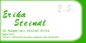 erika steindl business card